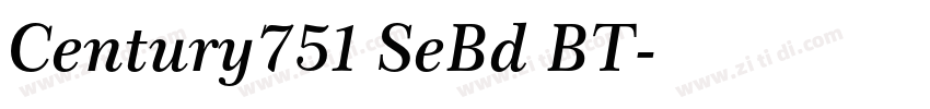 Century751 SeBd BT字体转换